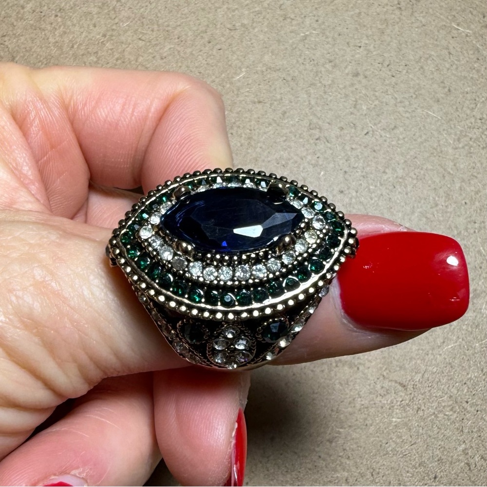 4 Elegant Gemstone Ring Set Bundle - image 2